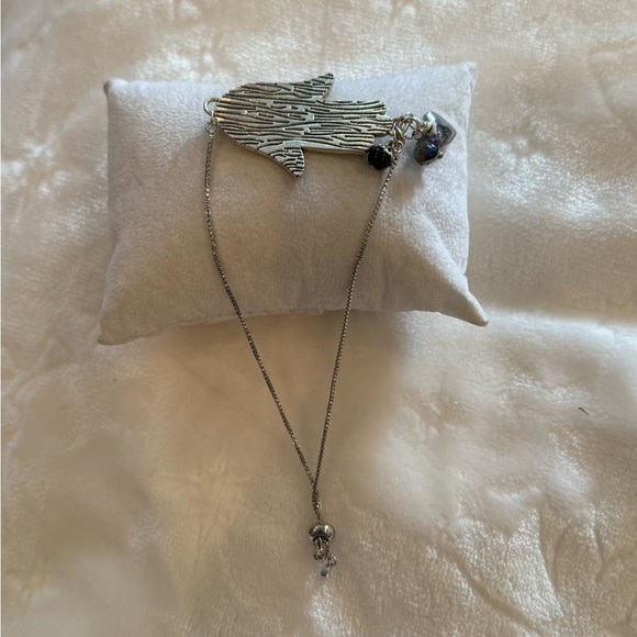 Adjustable Silver Hamsa Bracelet W/ Wrapped Charms – Filigree Protection Jewelry - Picture 5 of 7